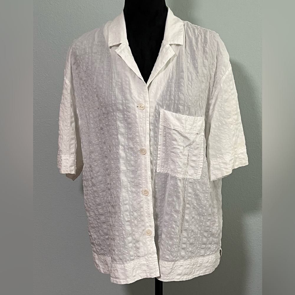 COS White Button Down Shirt